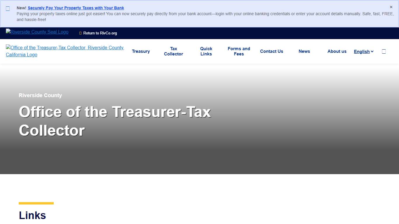 Home Office of the Treasurer-Tax Collector, Riverside County, California
