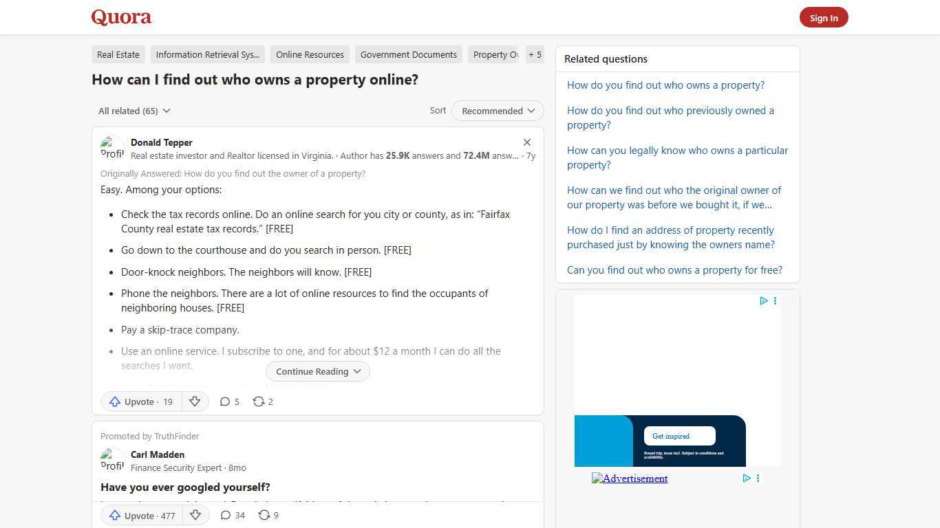 How to find out who owns a property online - Quora